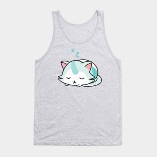 Cute kawaii cat sleeping Tank Top